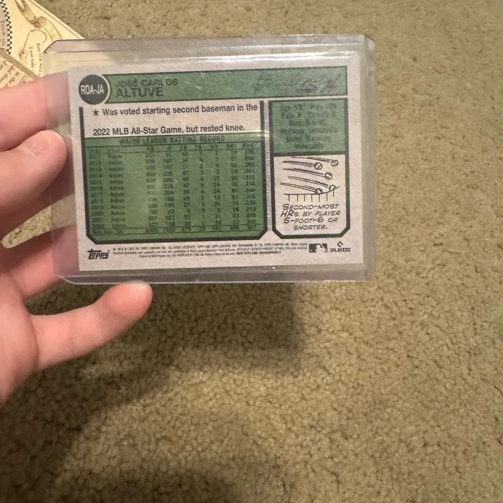 Topps Green Baseball Card - Picture 2 of 3